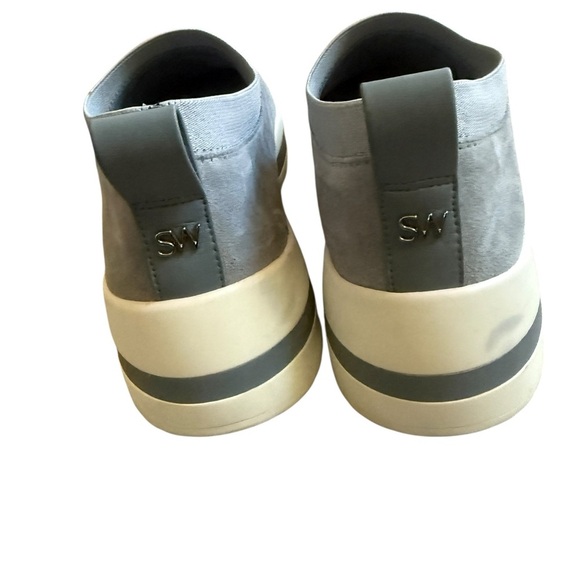 Stuart Weitzman Gray Loafers Slip-On Shoes - Picture 7 of 13
